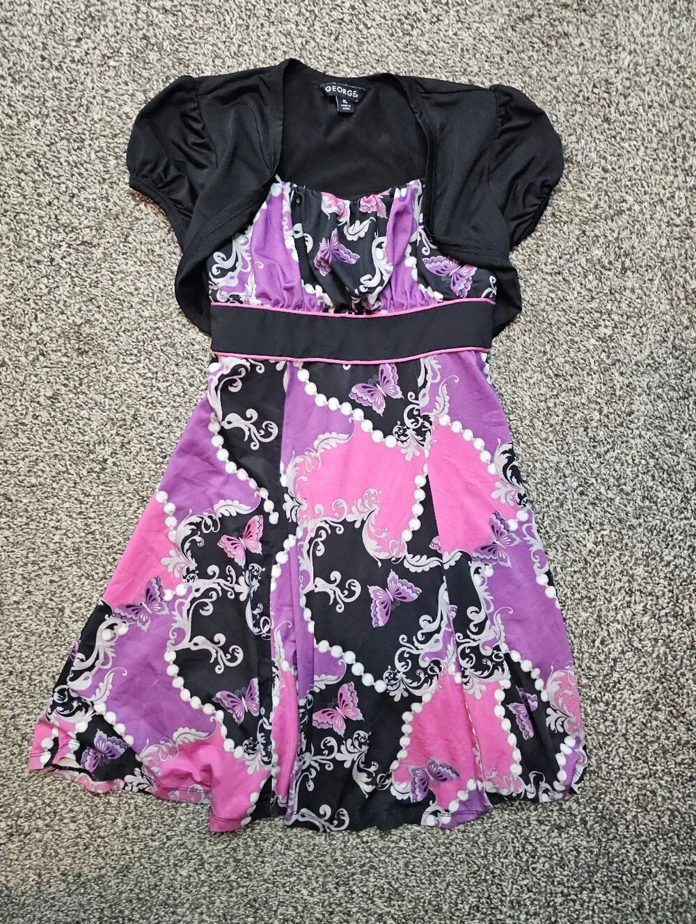 Vintage Girls George Dress sz 7/8